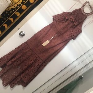 NWT Two Sisters crochet with lining gown